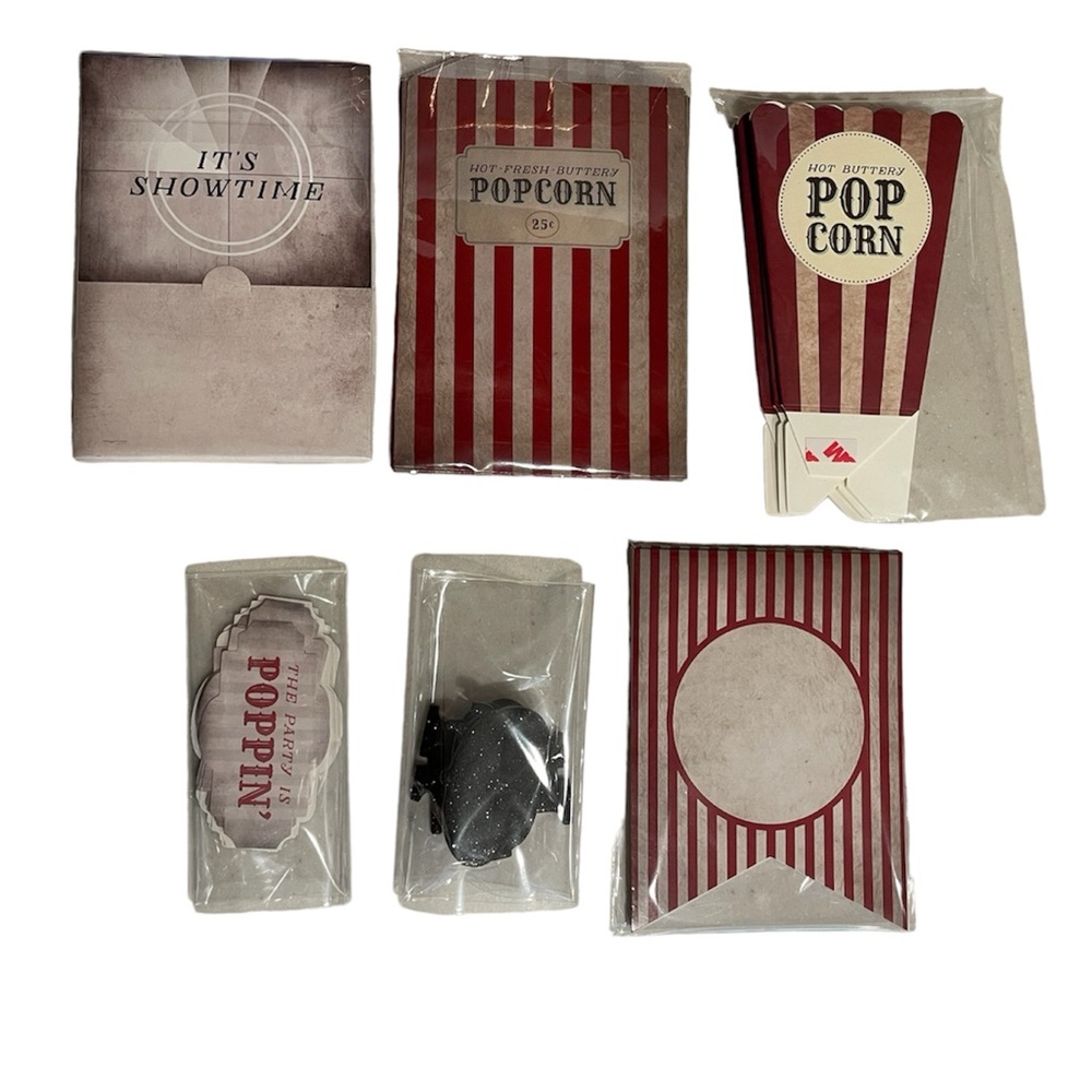 Popcorn Movie Party Package / Invites Kids Adult Craft, crafts